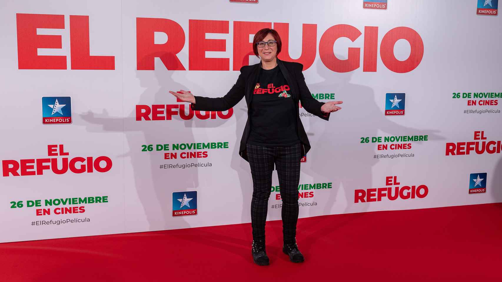 La directora en el estreno de 'El refugio' el 26 de noviembre.
