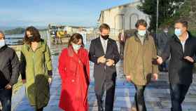 El delegado del Gobierno ha visitado hoy las obras del paseo de la playa Compostela