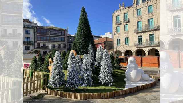 Poblado de Navidad en Pontevedra.