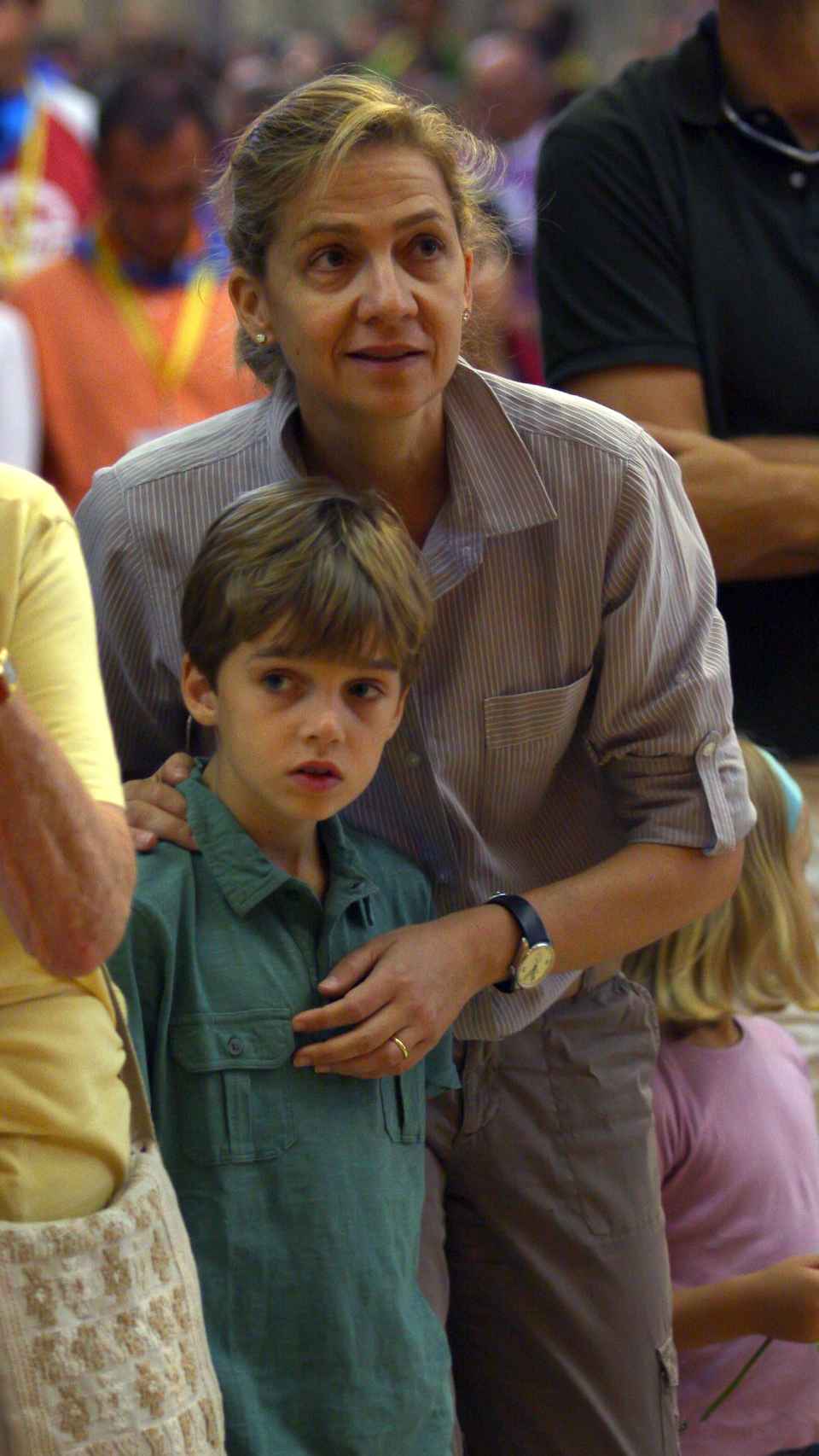 La exduquesa de Palma junto a su hijo Pablo Nicolás en una imagen del año 2010.