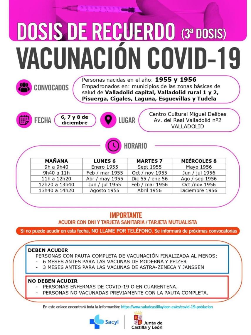 Vacunación años 1955 y 1956