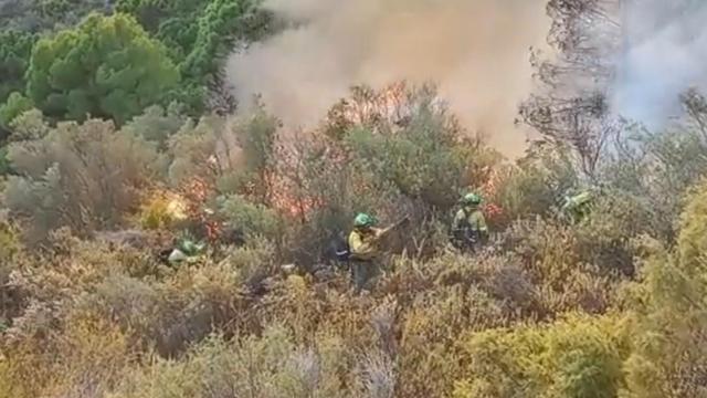 Incendio en Cómpeta