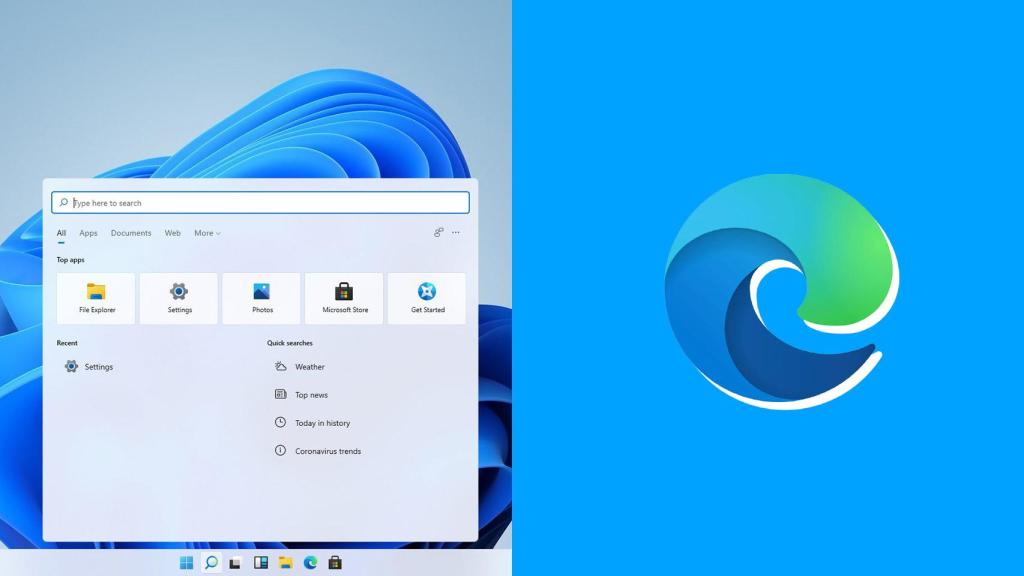 Microsoft Edge y Windows 11.