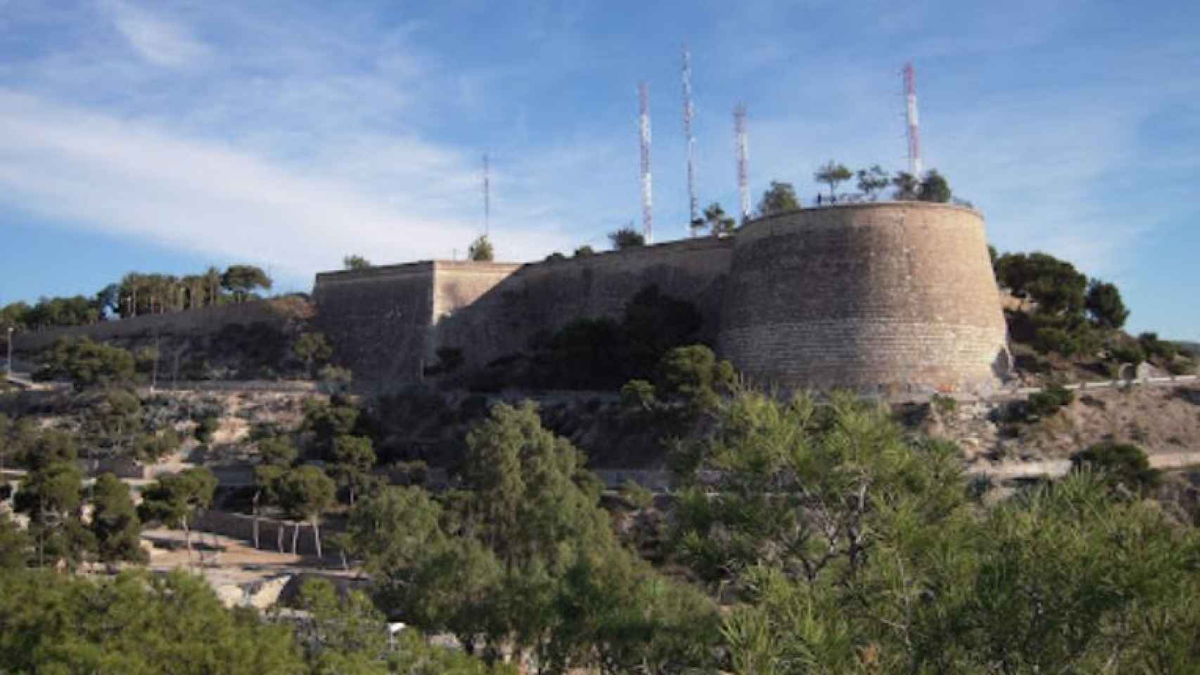 Castillo de San Fernando en Alicante.