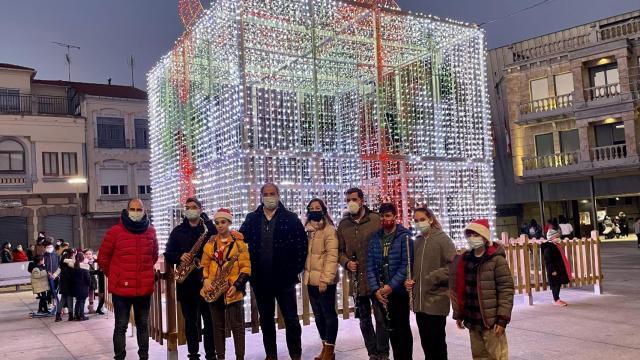 Inauguración de las luces de Navidad de Guijuelo