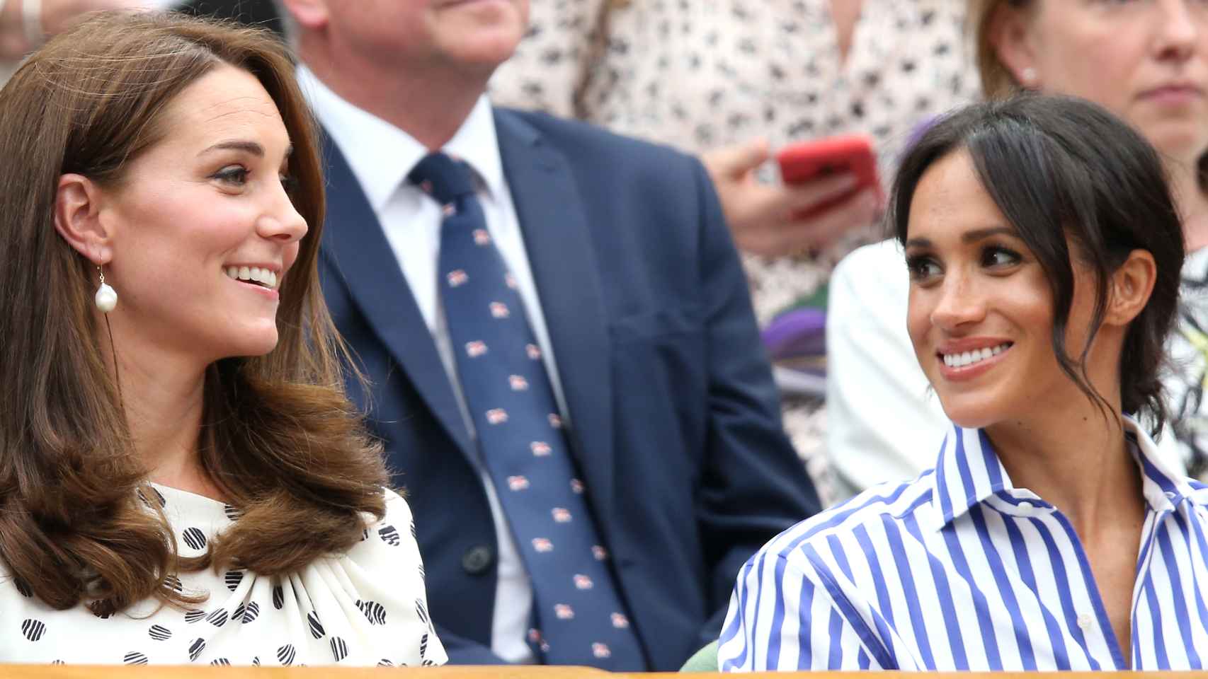 Kate Middleton y Meghan Markle en una imagen captada en julio de 2018, meses después de su discusión.