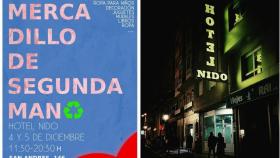 Mercadillo de segunda mano en el Hotel Nido de A Coruña