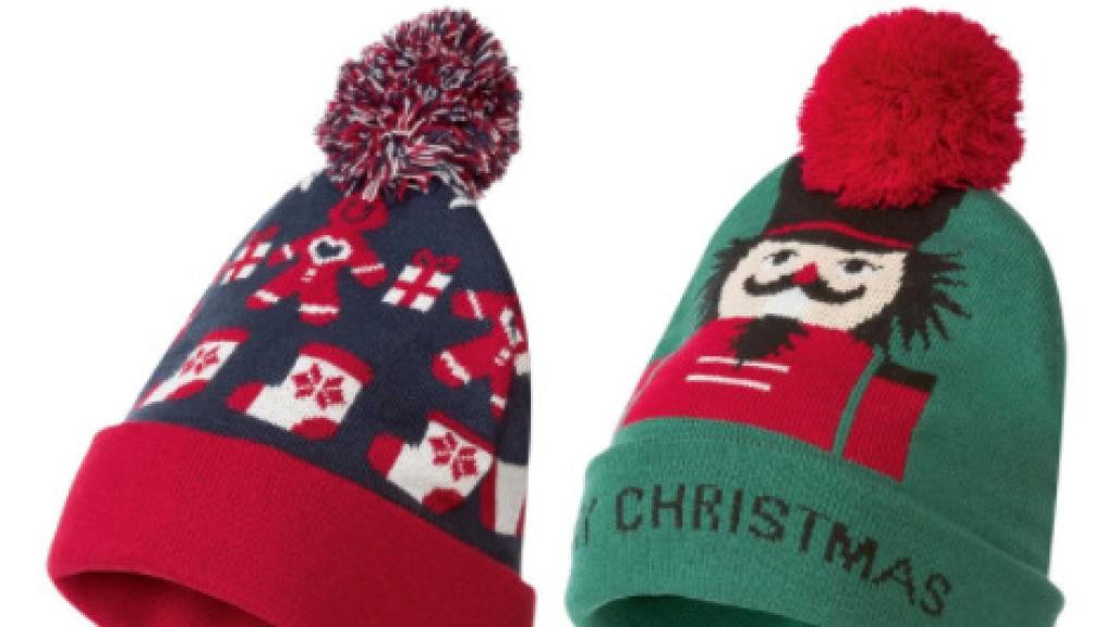 Gorros navideños de Lidl.