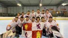 Imagen de la selección infantil masculina de Castilla y León de Hockey Línea
