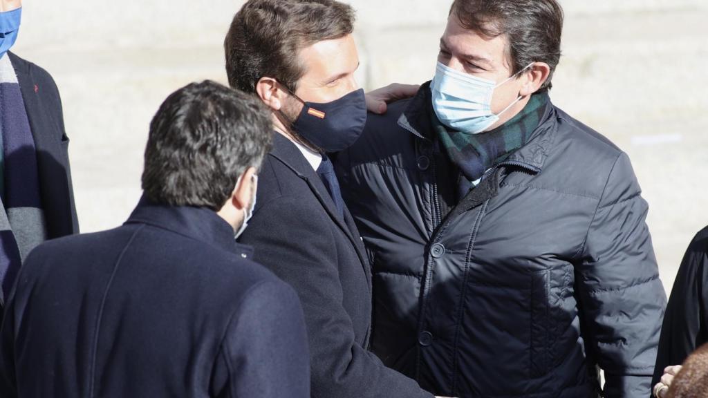 Mañueco con Pablo Casado / Juan Lázaro ICAL