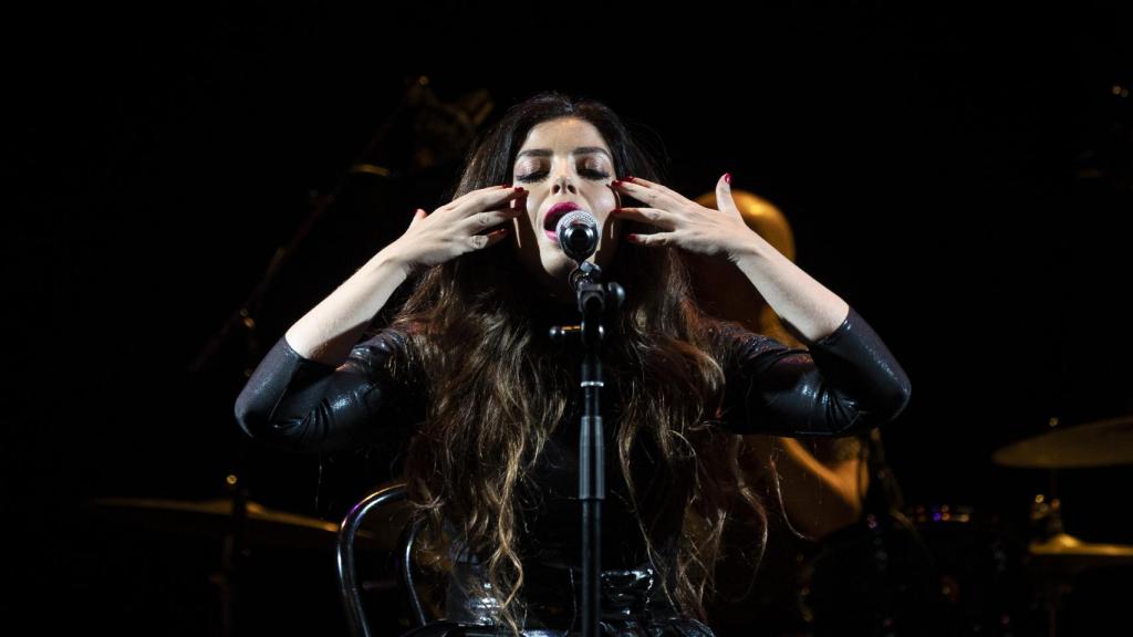 La cantante Soleá Morente durante un concierto en Madrid.