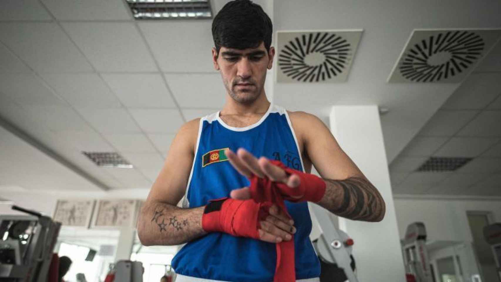 El boxeador internacional por Afganistán Ramesh