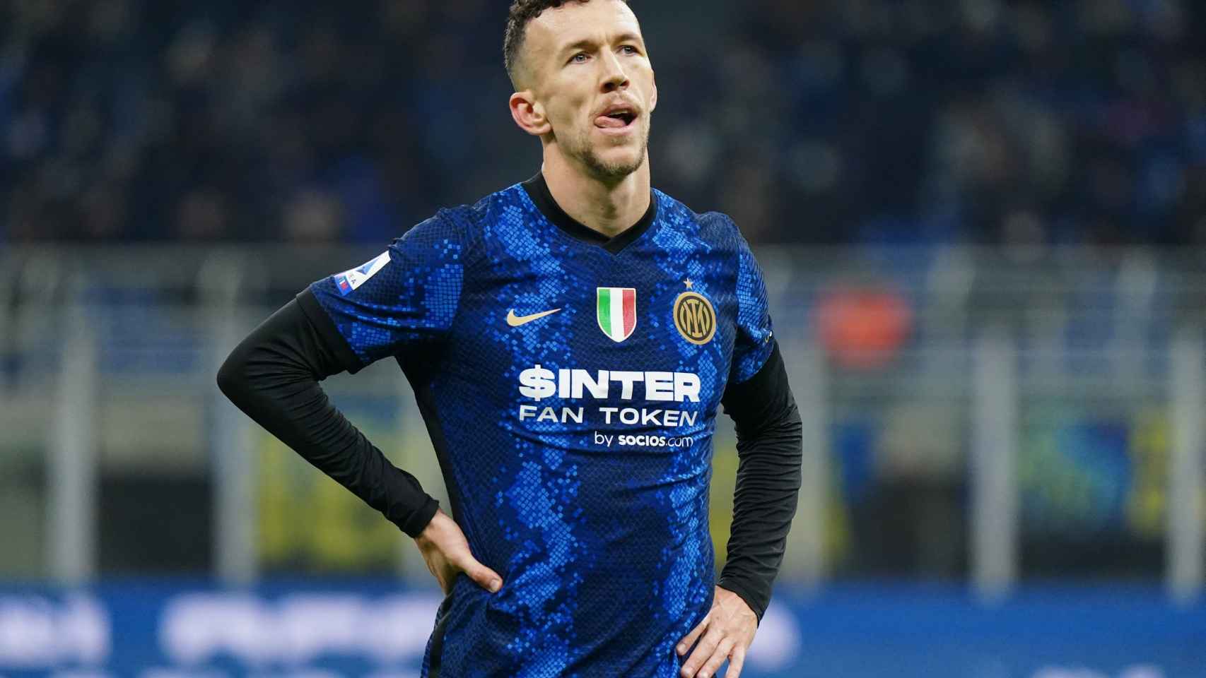 Ivan Perisic, en un partido del Inter de Milán de la temporada 2021/2022