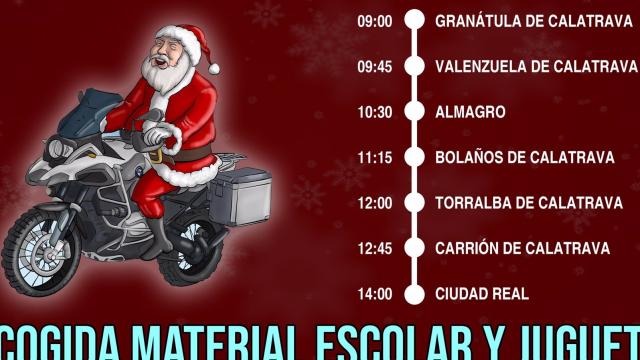 CartelPapaNoelMoto