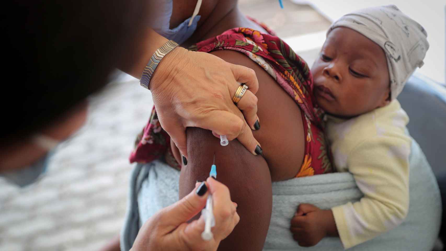 Vacunación en África.