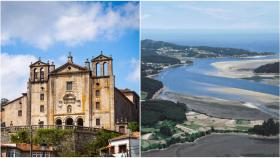 El Convento do Carme de Padrón y la Ría de Ortigueira