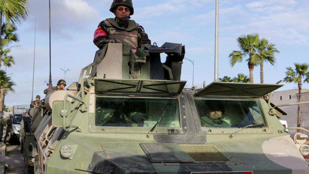 Militares marroquíes patrullan las calles de Casablanca el pasado mes de marzo durante la crisis del coronavirus.