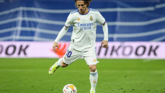 Luka Modric, durante un partido con el Real Madrid.