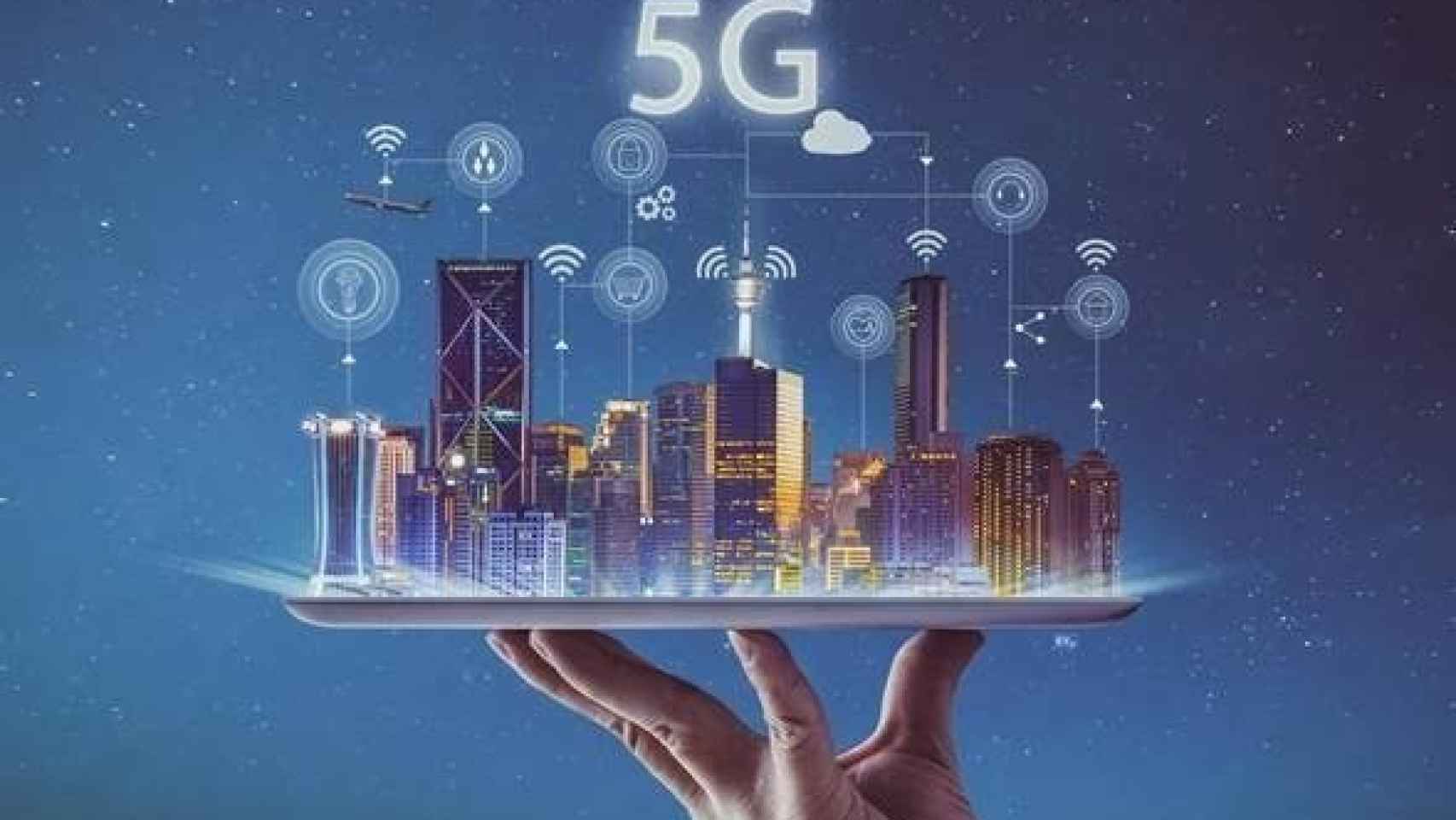 Imagen sobre las posibilidades de conexión que ofrece la nueva tecnología móvil 5G.