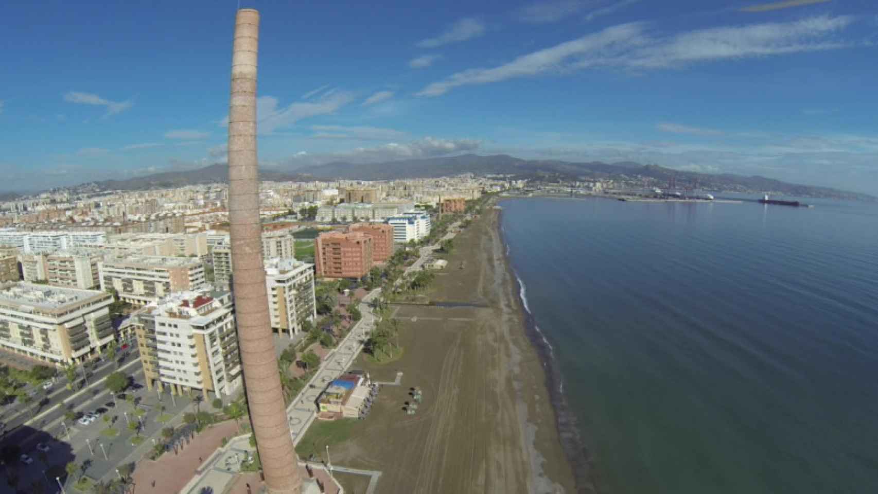 Vista de la playa de San Andrés, en Málaga.