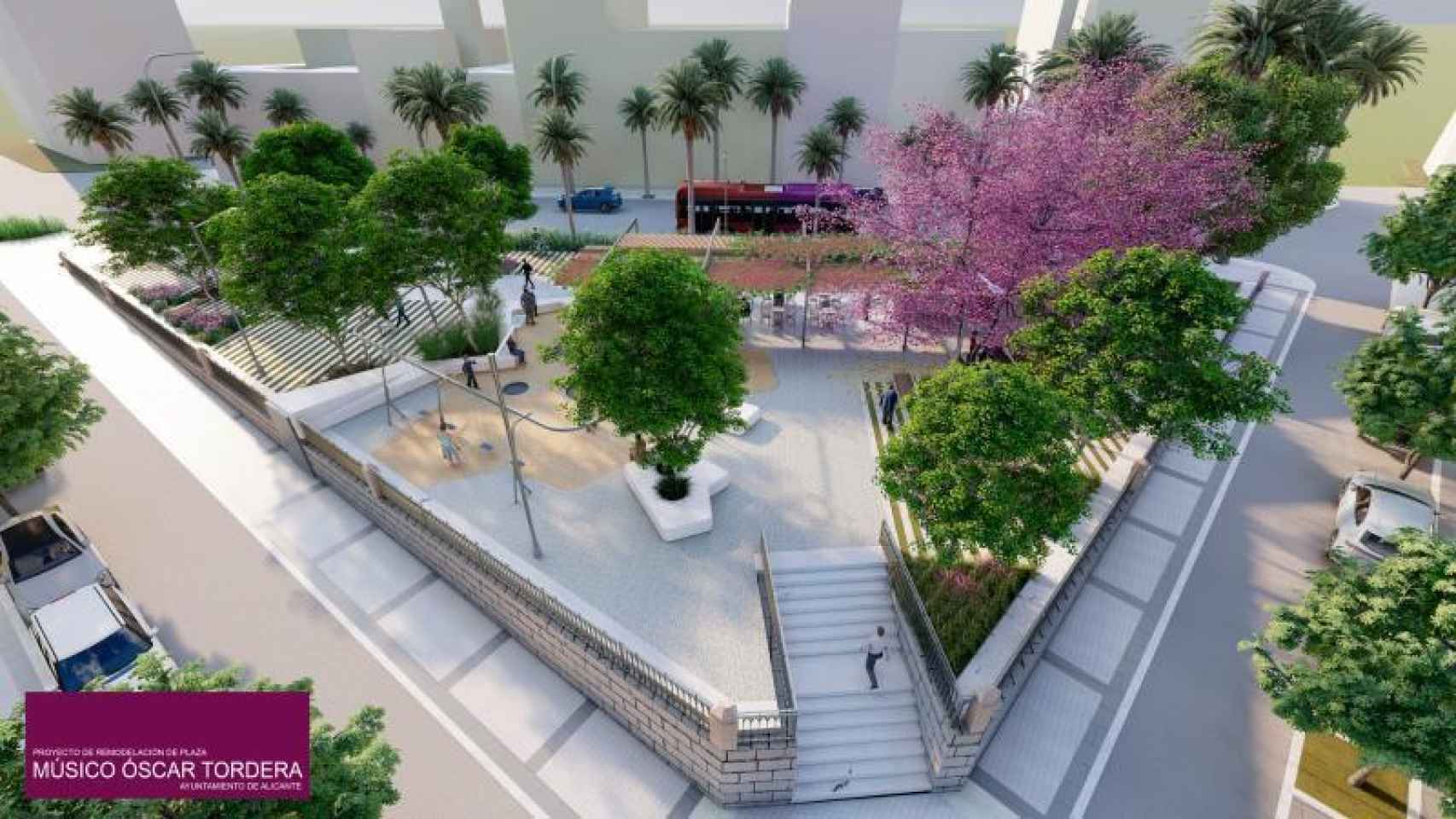Proyecto de la plaza Músico Óscar Tordera.