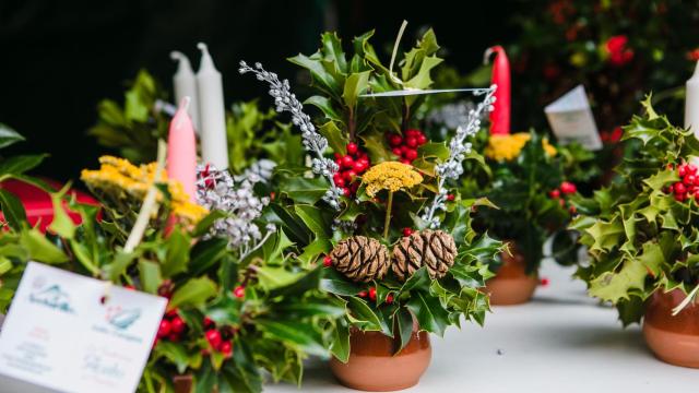 Venta de centros ornamentales en Soria. Fotografía: Concha Ortega