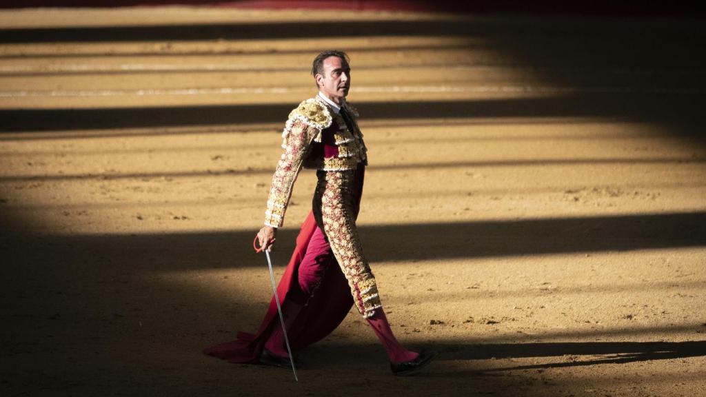 Enrique Ponce toreando el pasado mes de mayo en Navalcarnero, Madrid.