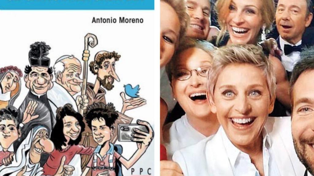 La portada del libro (obra de Pachi Idígoras) está inspirada en el selfie de  los Óscar de 2014