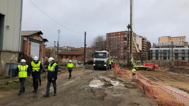 Visita a las obras del paso de integración ferroviaria en Panaderos y Labradores