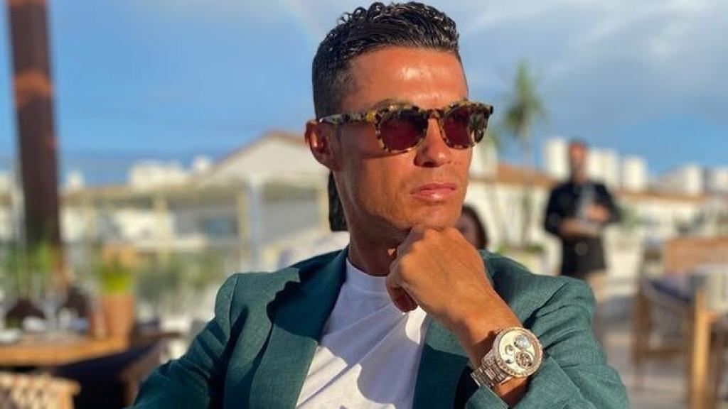 Cristiano Ronaldo durante un posado