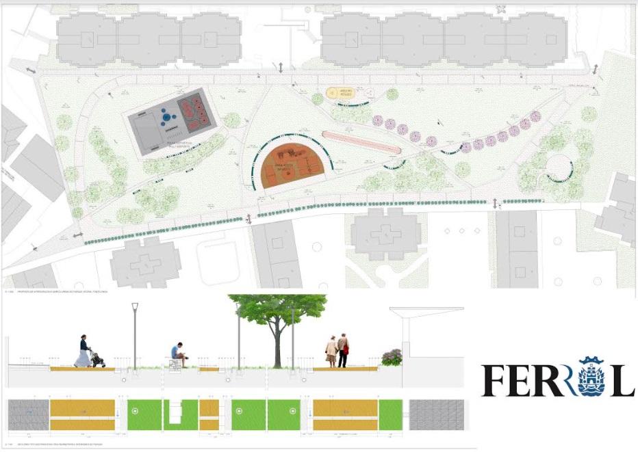 Planos del proyecto. Fuente: concello de Ferrol.