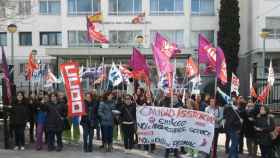 Manifestación de los trabajadores de residencias