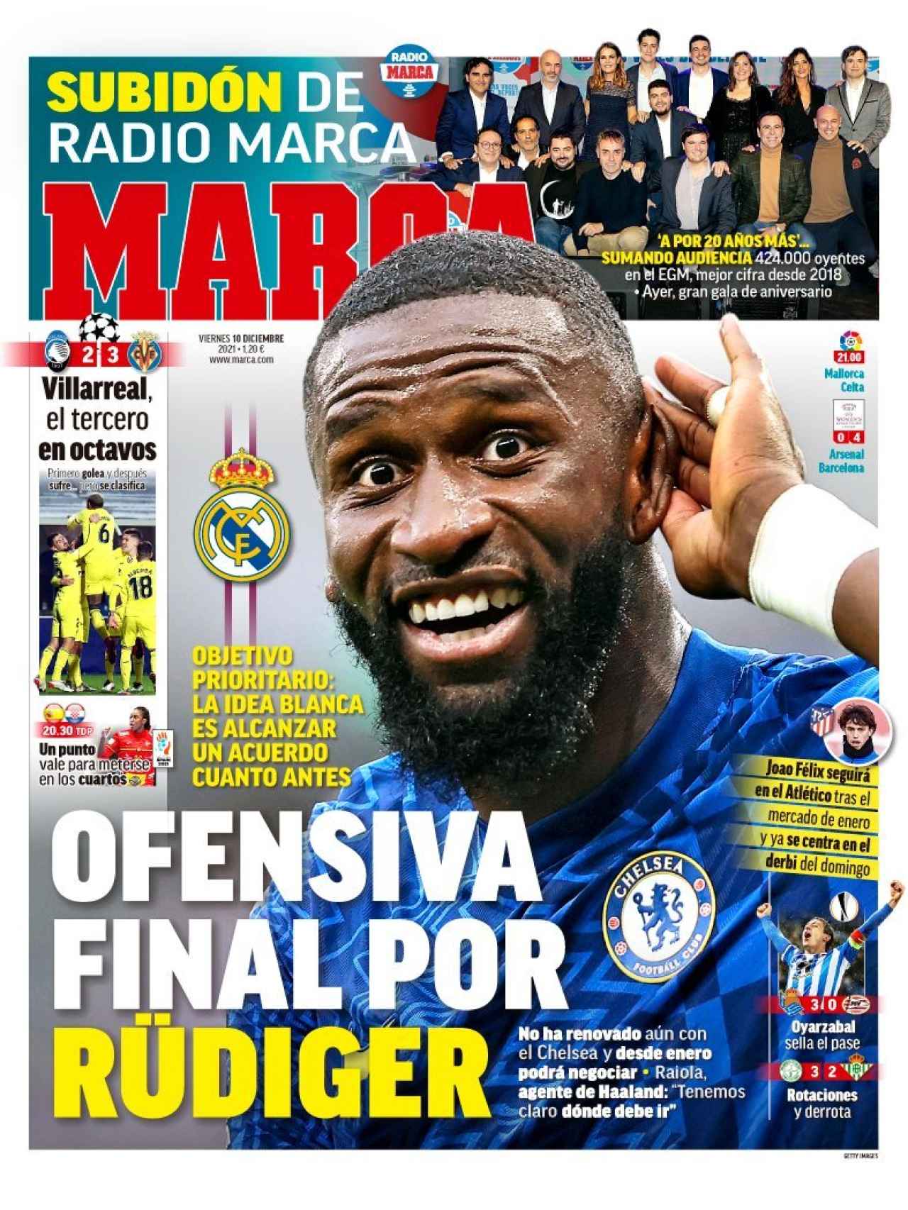 La portada del diario MARCA (10/12/2021)