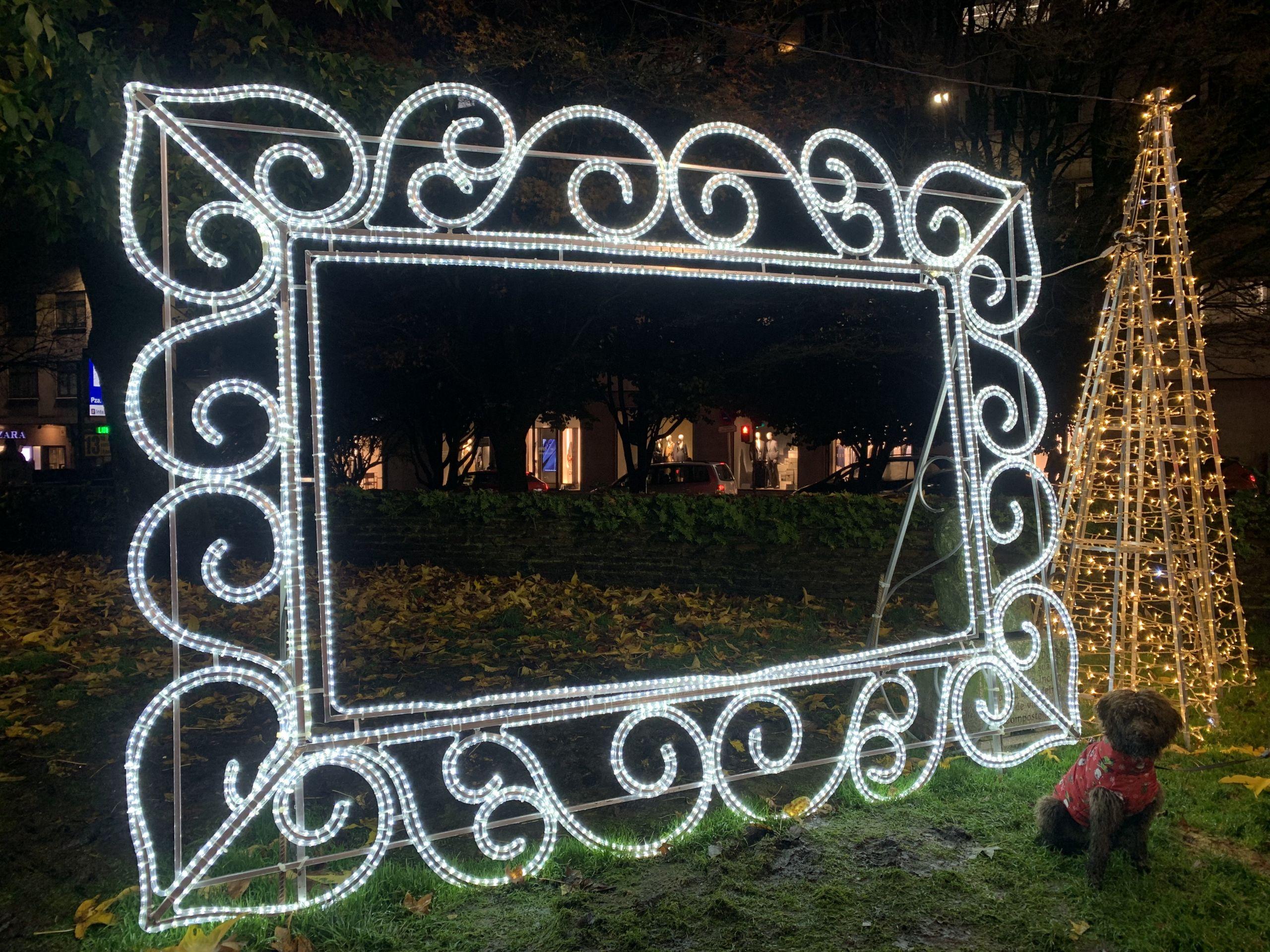 Plaza de Galicia, en Santiago.