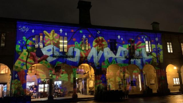 Proyecciones navideñas en la Plaza de la Quintana