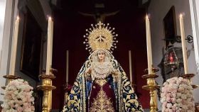 La Virgen de la Paloma, en la iglesia de San Juan.