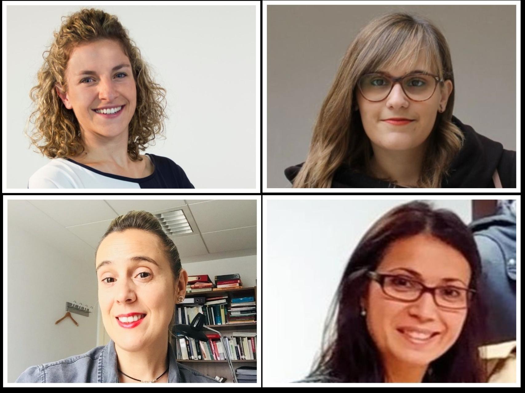 Alicia Camina Martín, María Isabel Durán Galán, María Soledad Fernández Sahagún y Rosa María Zorita Ballesteros
