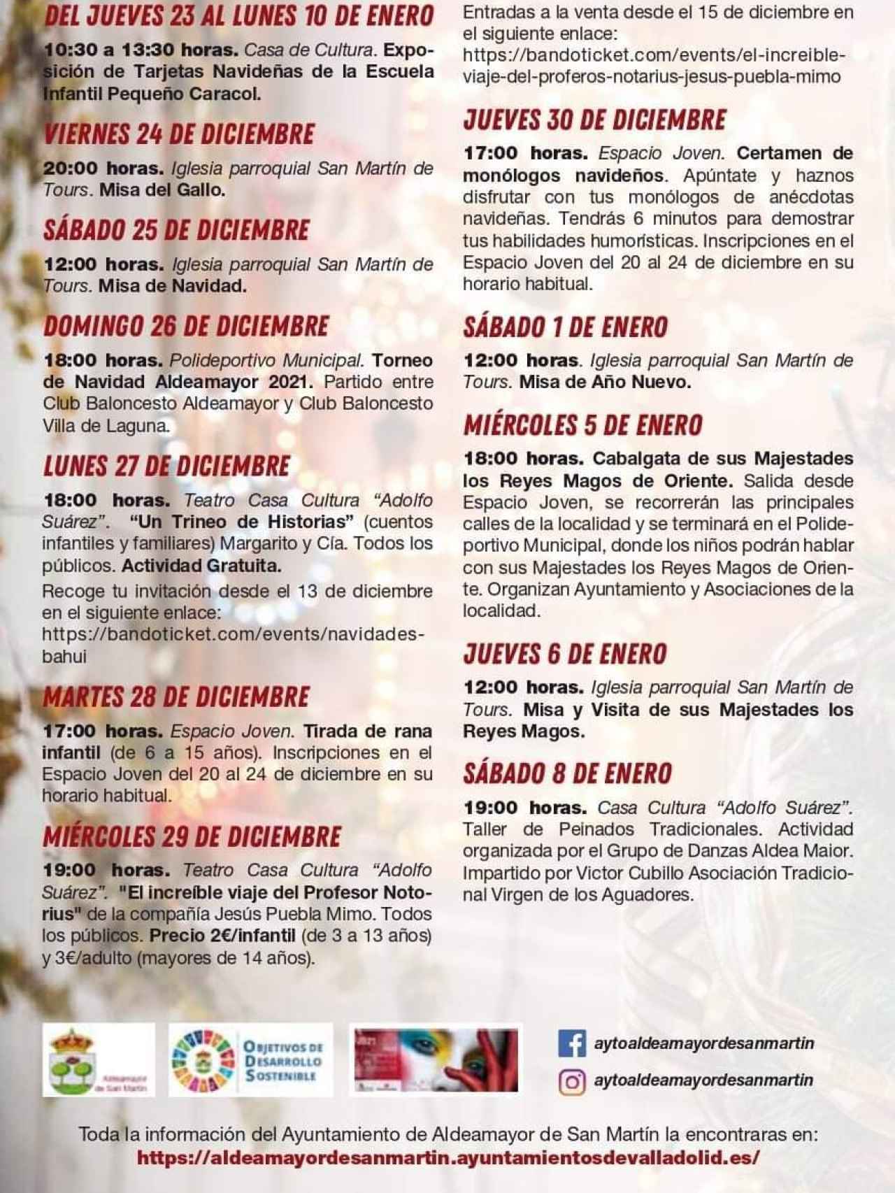 Programa de Navidad Aldeamayor de San Martín