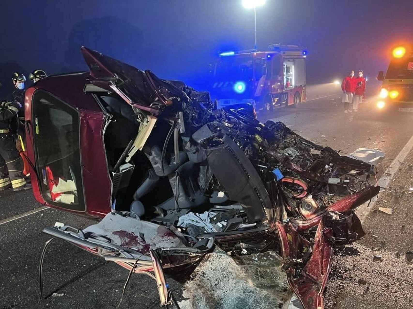 Imagen del accidente. Fotografía: Bomberos Diputación Valladolid