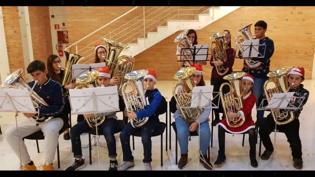 Alumnos del Conservatorio Profesional de Música de Salamanca, en una audición