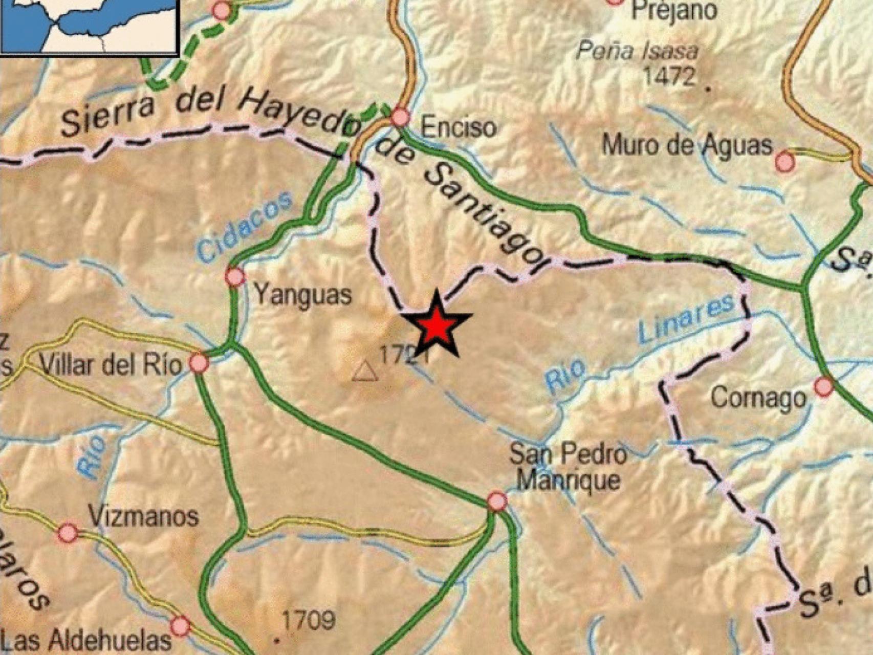 Terremoto en San Pedro Manrique / Instituto Geográfico Nacional
