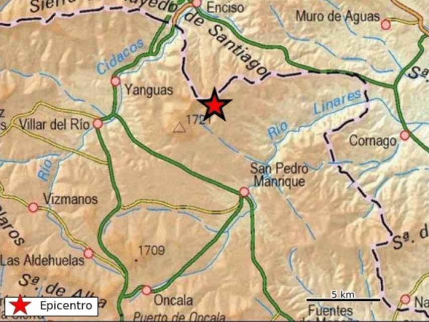 Terremoto en San Pedro Manrique / Instituto Geográfico Nacional