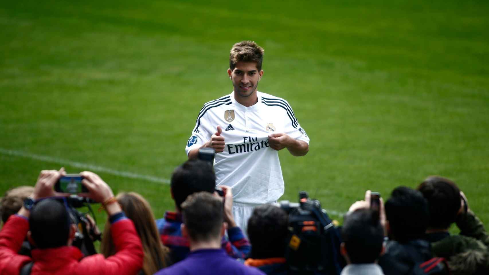 Presentación de Lucas Silva con el Real Madrid
