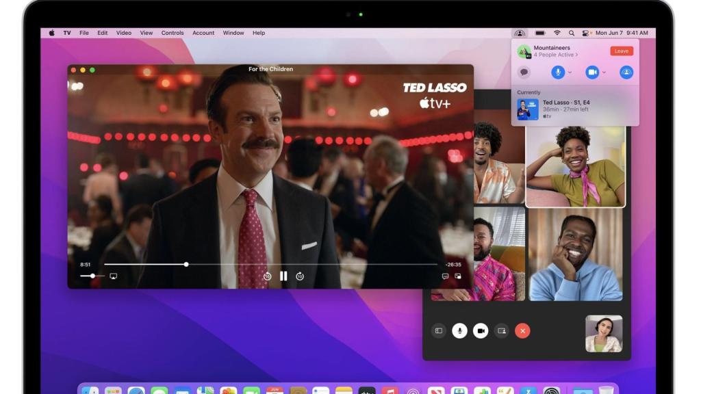 SharePlay en macOS Monterey.