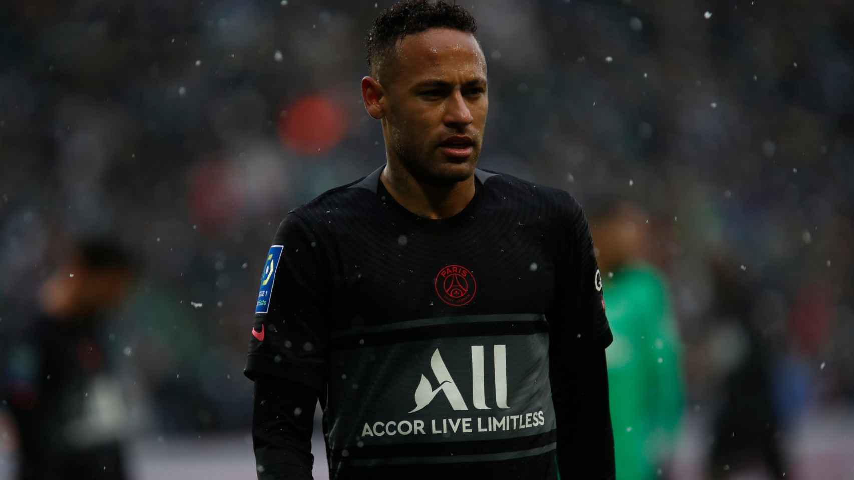Neymar Junior, en un partido del PSG de la temporada 2021/2022