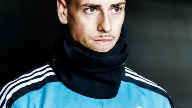 Antonio Blanco, durante un entrenamiento con el Real Madrid.