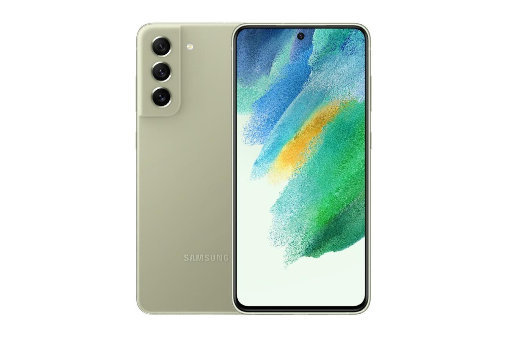 Samsung Galaxy S21 FE en verde