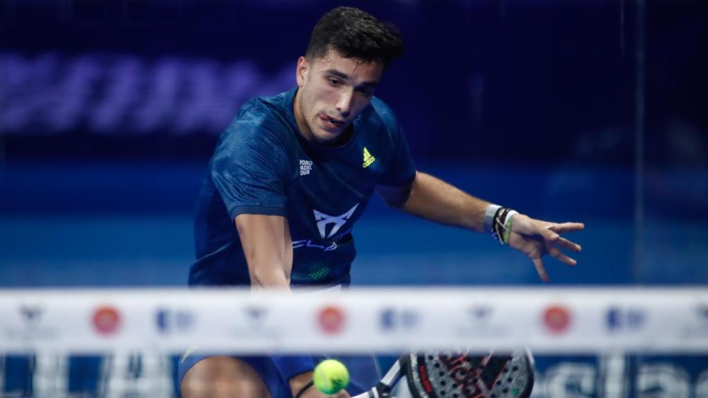 Alejandro Galán, durante el World Padel Tour de Madrid de 2021.