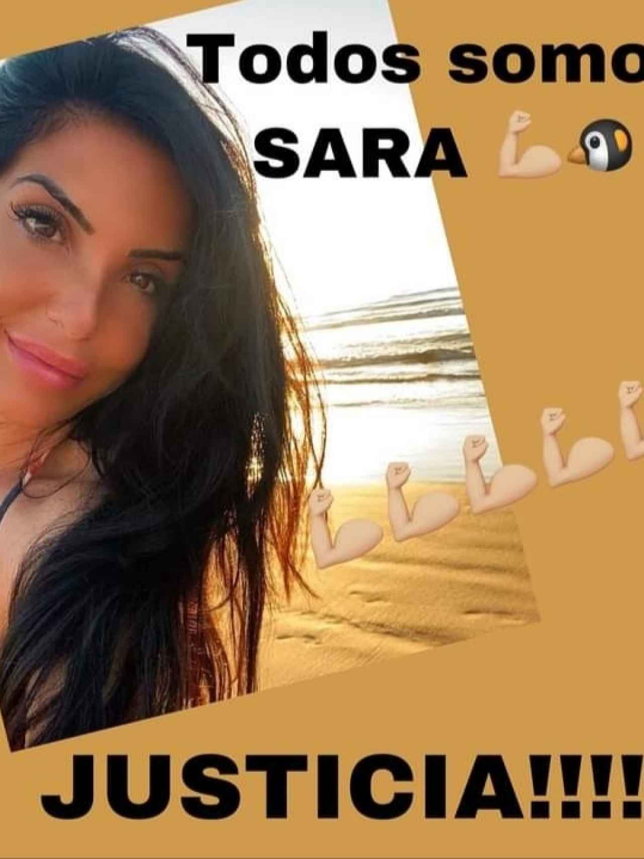 Una de las imágenes que circula en redes sociales para pedir Justicia para Sara.