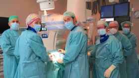 El equipo de cirugía vascular del Hospital Ruber Internacional.